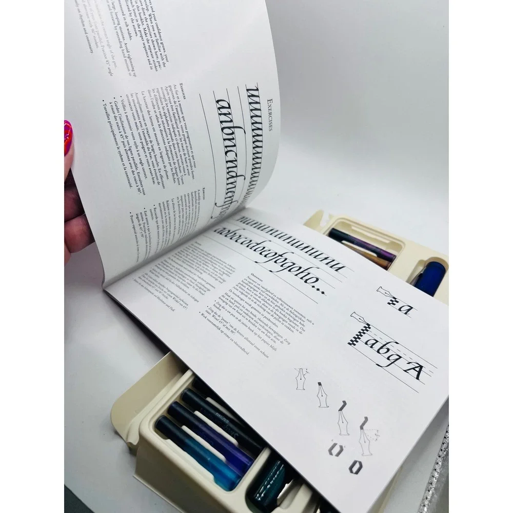 Vintage Sheaffer Calligraphy‎ Intro Kit Not Complete Writing Pads + Tools 3 Pens